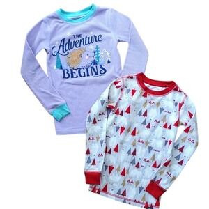 2 Eddie Bauer Waffle Weave Tops Size Kids 6